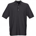Camiseta de golf Greg Norman M mediana negra shingle Protek Micro Pique hombre Polo