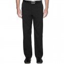 Pantalón de golf Callaway W32-I30 Chev negro algodón flat front solid pants