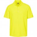 Camiseta de golf Greg Norman S Pequeña Amarilla Citron Protek Micro Pique hombre Polo