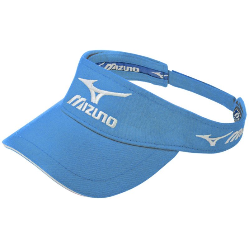 Visera de golf Mizuno Tour azul, ajustable, ropa de golf, algodón