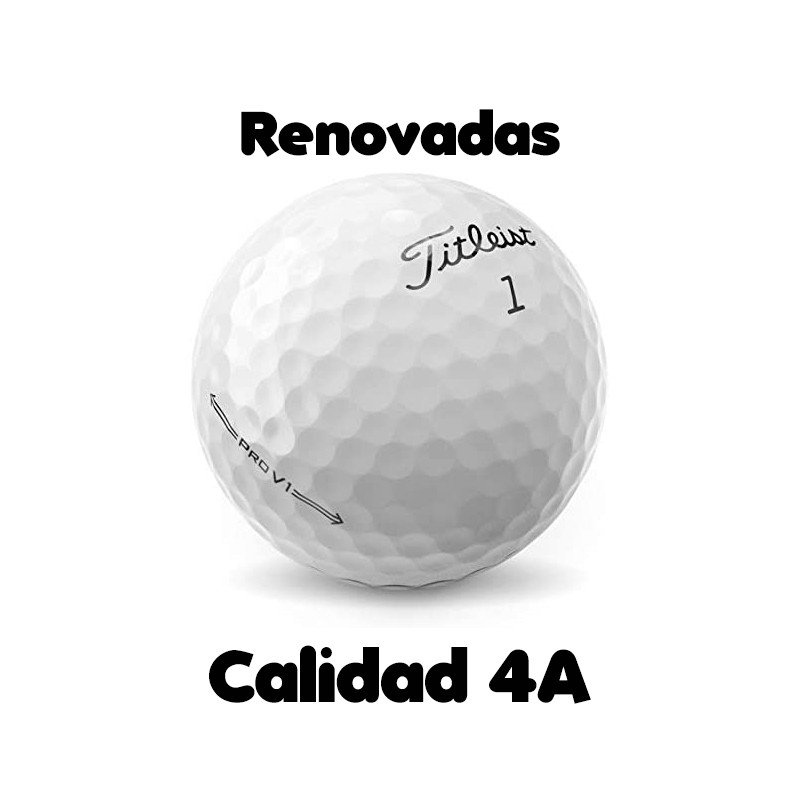 Bolas de golf Titleist Pro V1 renovadas 4A Blancas 12 bolas de golf