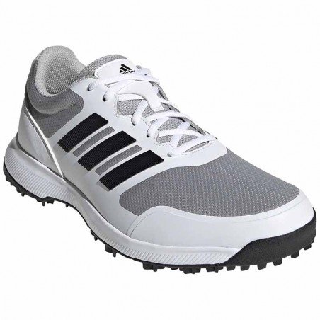 Zapatos de golf Adidas 10M Tech Response Blancos con gris Hombre sin spikes