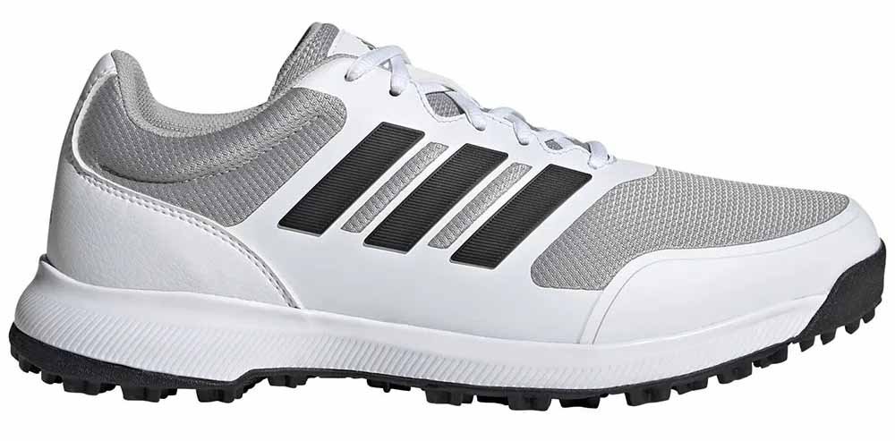 Zapatos de golf Adidas Tech Responde Blancos y gris 01