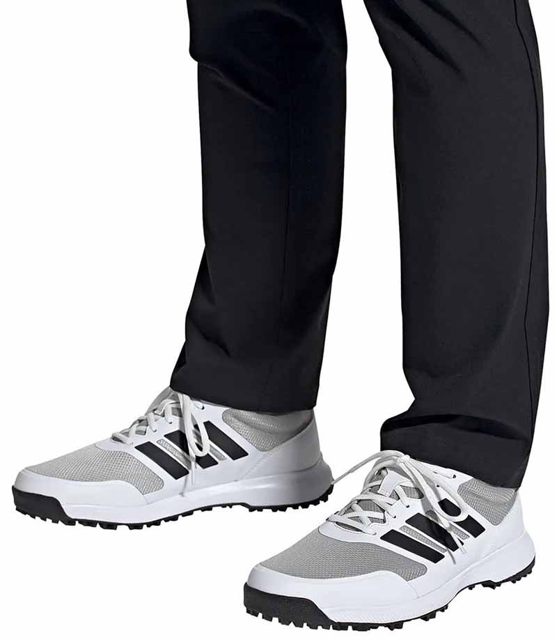 Zapatos de golf Adidas Tech Responde Blancos y gris 03