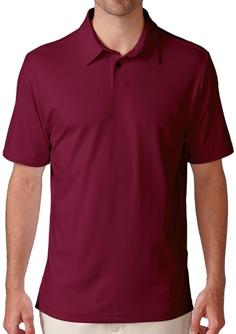 Camiseta de golf ashworth roja currant red solida