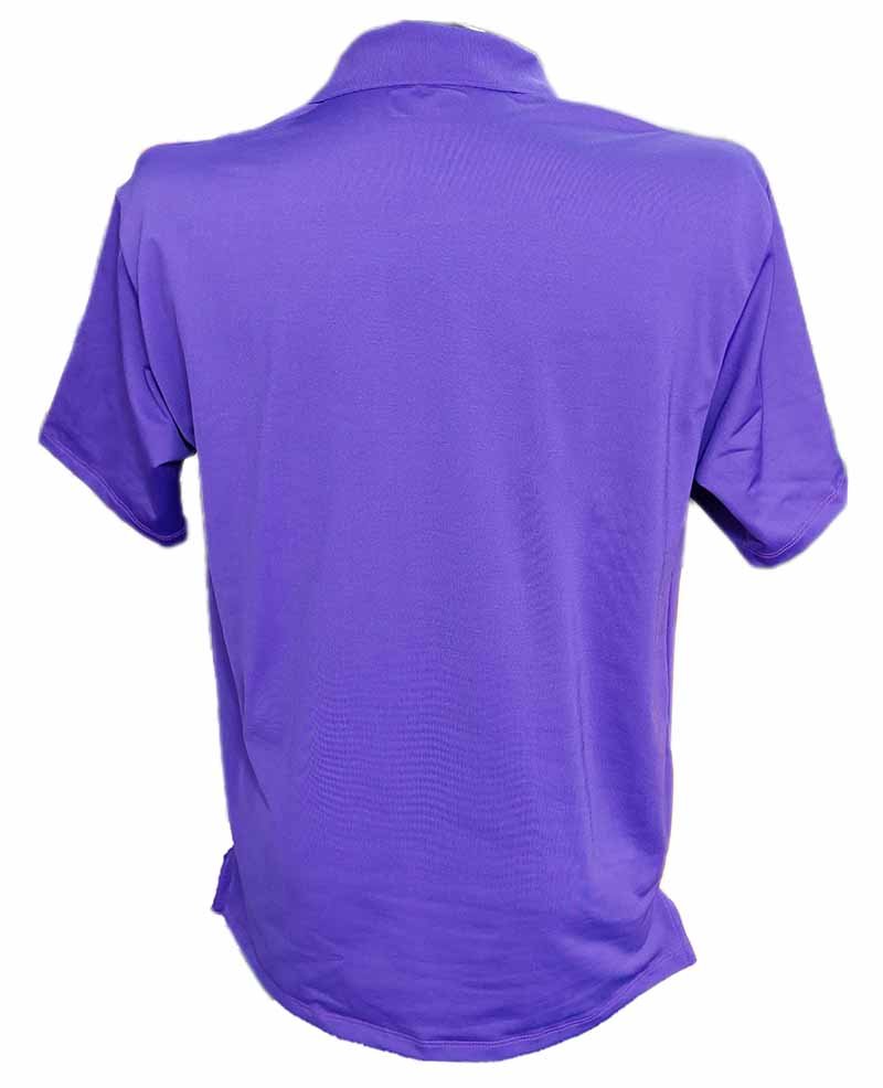 camiseta de golf golfco poliester púrpura o morada